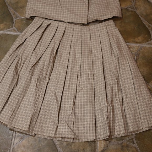 Vintage “Just In Case – Total Eclipse of the Heart” Plaid Skirt Suit – Euro 44 & - Picture 2 of 16